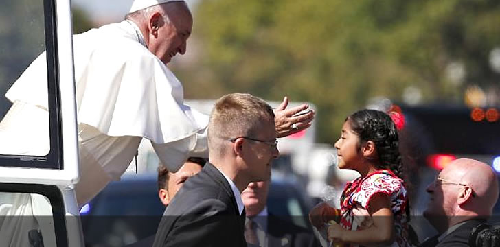 Lil Chicana Breaks Through To Hand Pope Letter