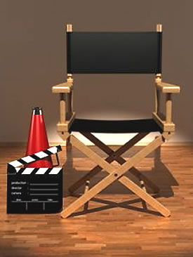 Hollywood director's chair