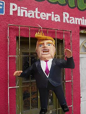 Mexican Artisan Creates Donald Trump Piñata