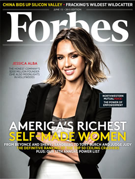 Jessica Alba Tops Forbes America's Richest Self-Made Women's List