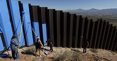 Mexican Artist Ana Teresa Fernandez 'Erases' U.S. Border Wall
