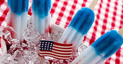Red White and Blue Paletas for Latin 4th of July