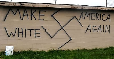 Racist White Graffiti Greets Trump Election Win Across U.S.A.