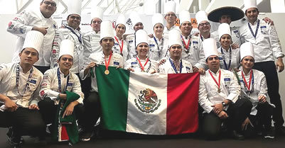 Mexican championship team at World Culinary Cup 2018