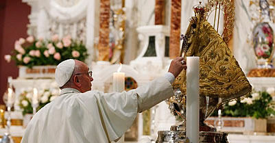 Pope Francis Visits The Cuban Shrine For Our Lady Of Charity