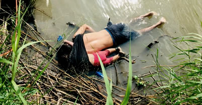 Salvadoran father & daughter drowned at U.S. Mexico border