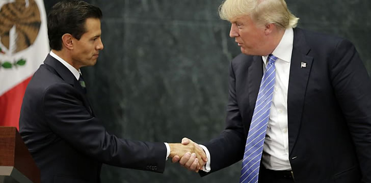 Nieto Shakes The Hand Of The Man He's Called 'Hitler'